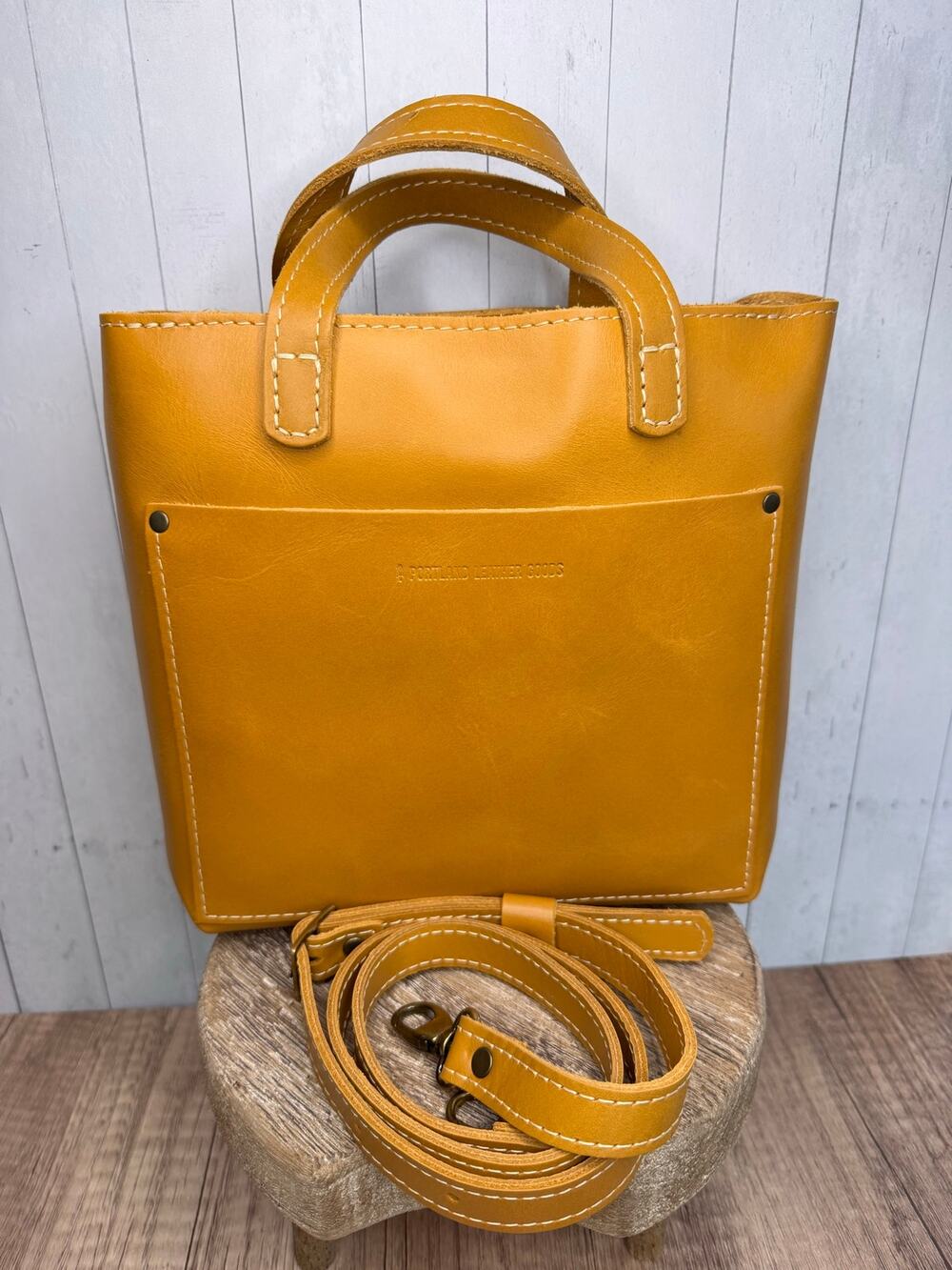 Portland Leather Mini Crossbody Bag MANGO Mini Crossbody Purse Yellow Leather